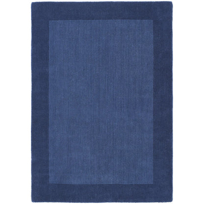 Origins Borders 100% Pure Wool Navy Rug