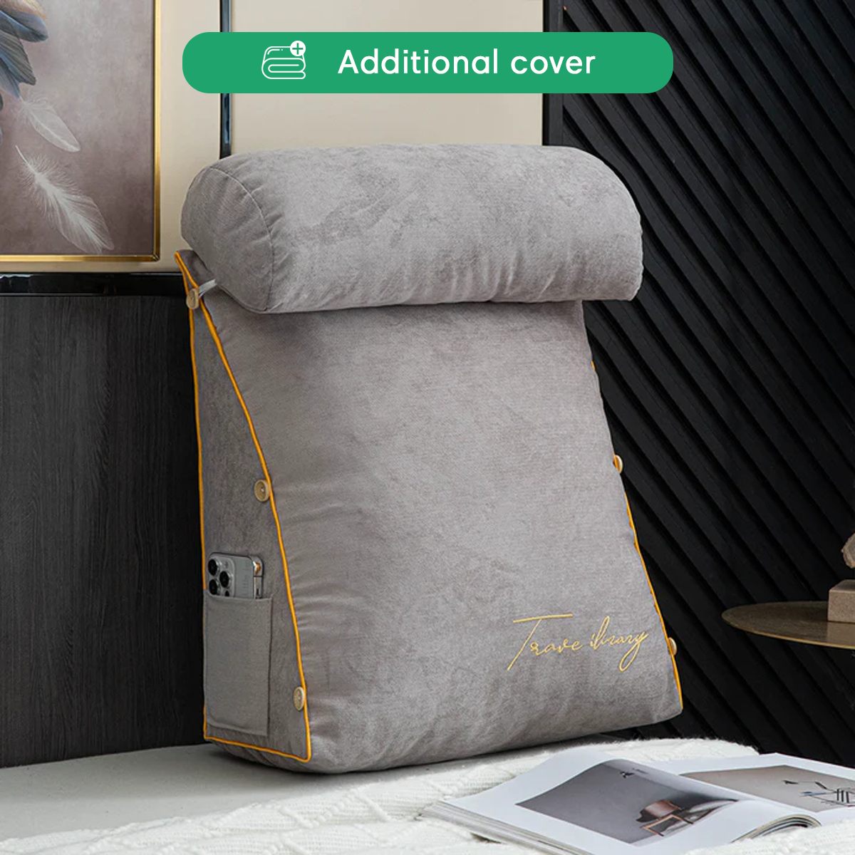 Additional Cover For Luxury Backrest Reading Pillow