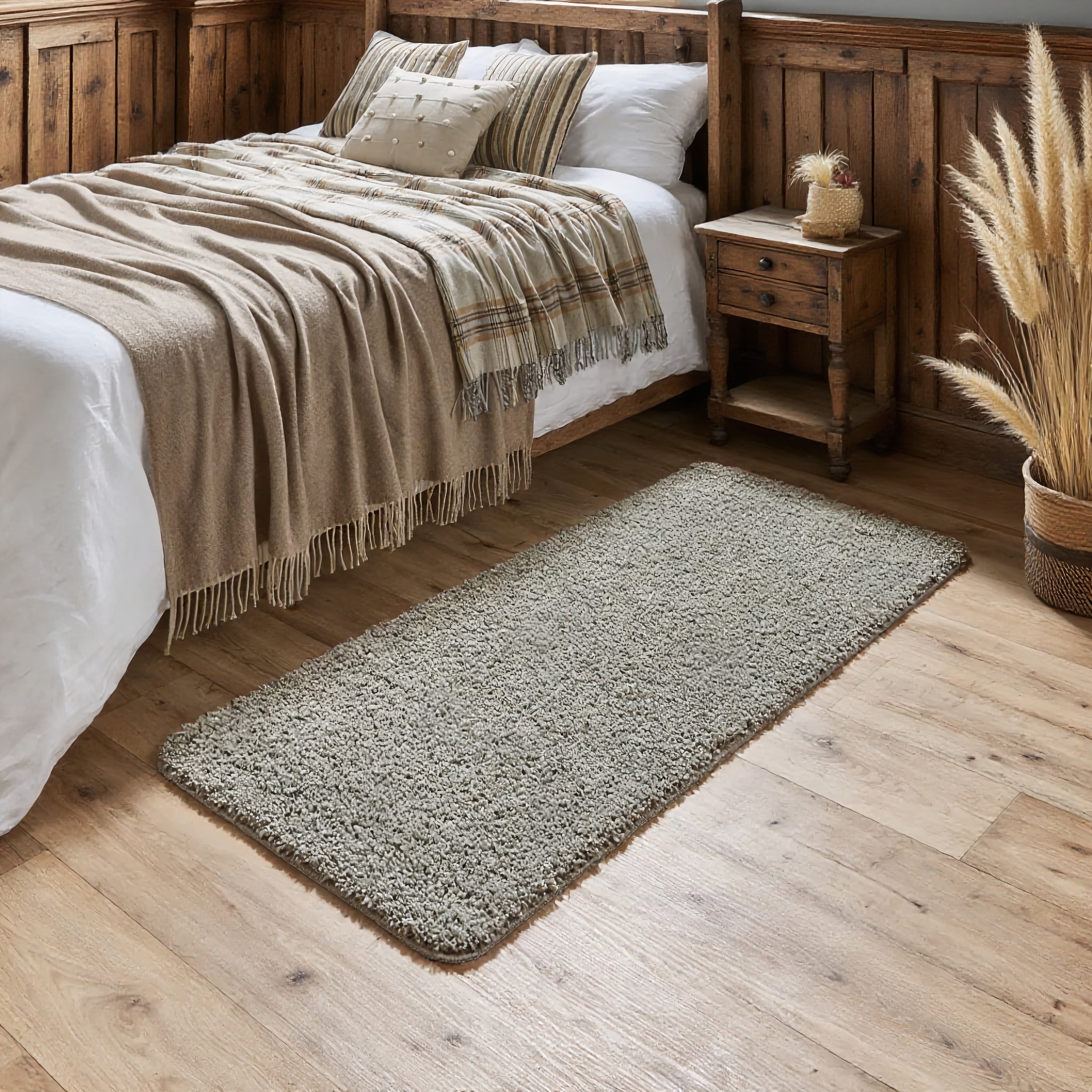 Tappeto super spesso, soffice, antiscivolo e resistente - Antracite