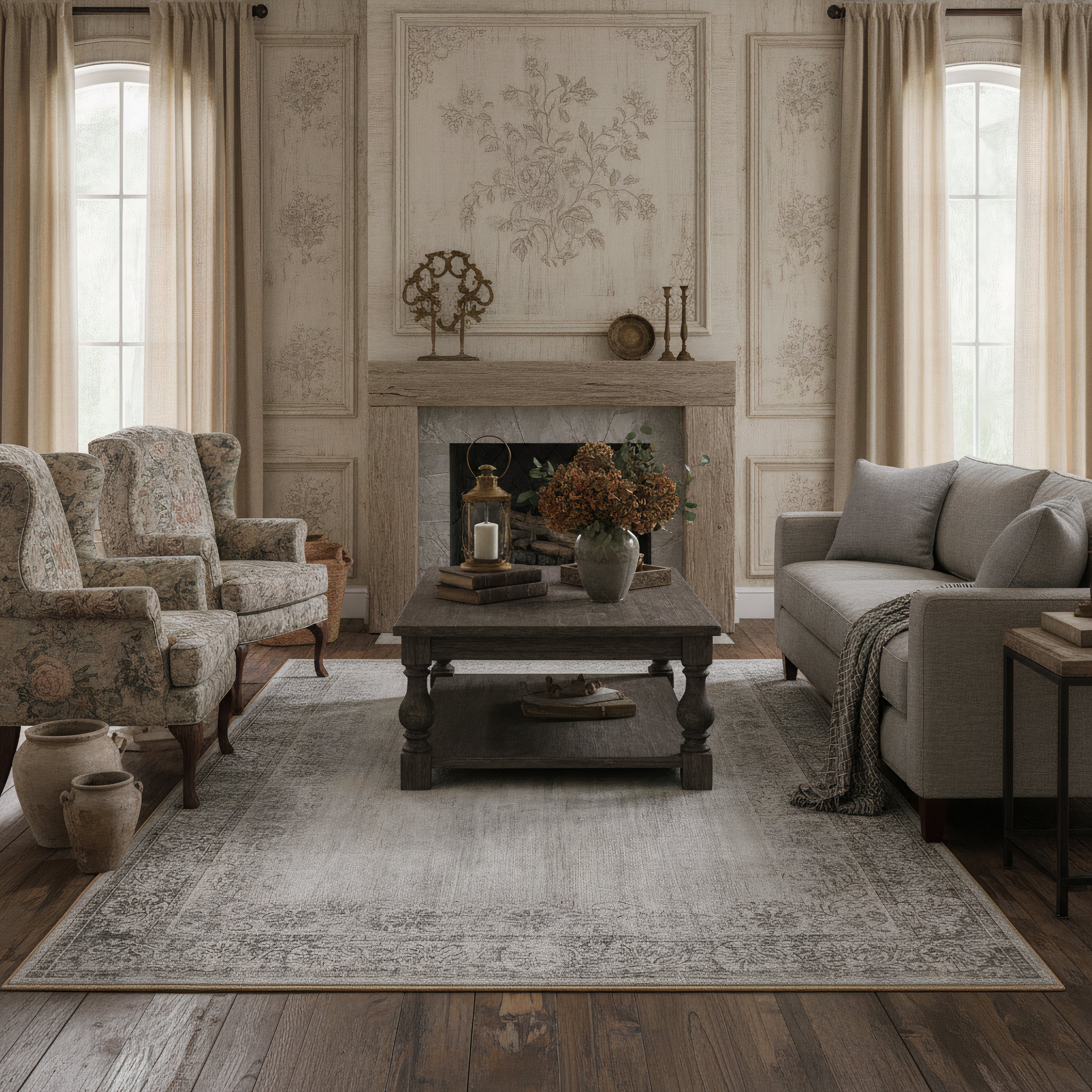 Tappeto eco-lavabile - Bordo in broccato