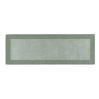 Origins Borders 100% Pure Wool Sage Green Rug