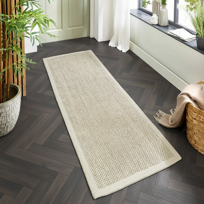Origins Sisal Rug - Light Beige with Sand Border