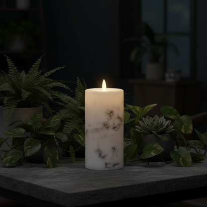 Luxury Real Wax Slim LED Candle