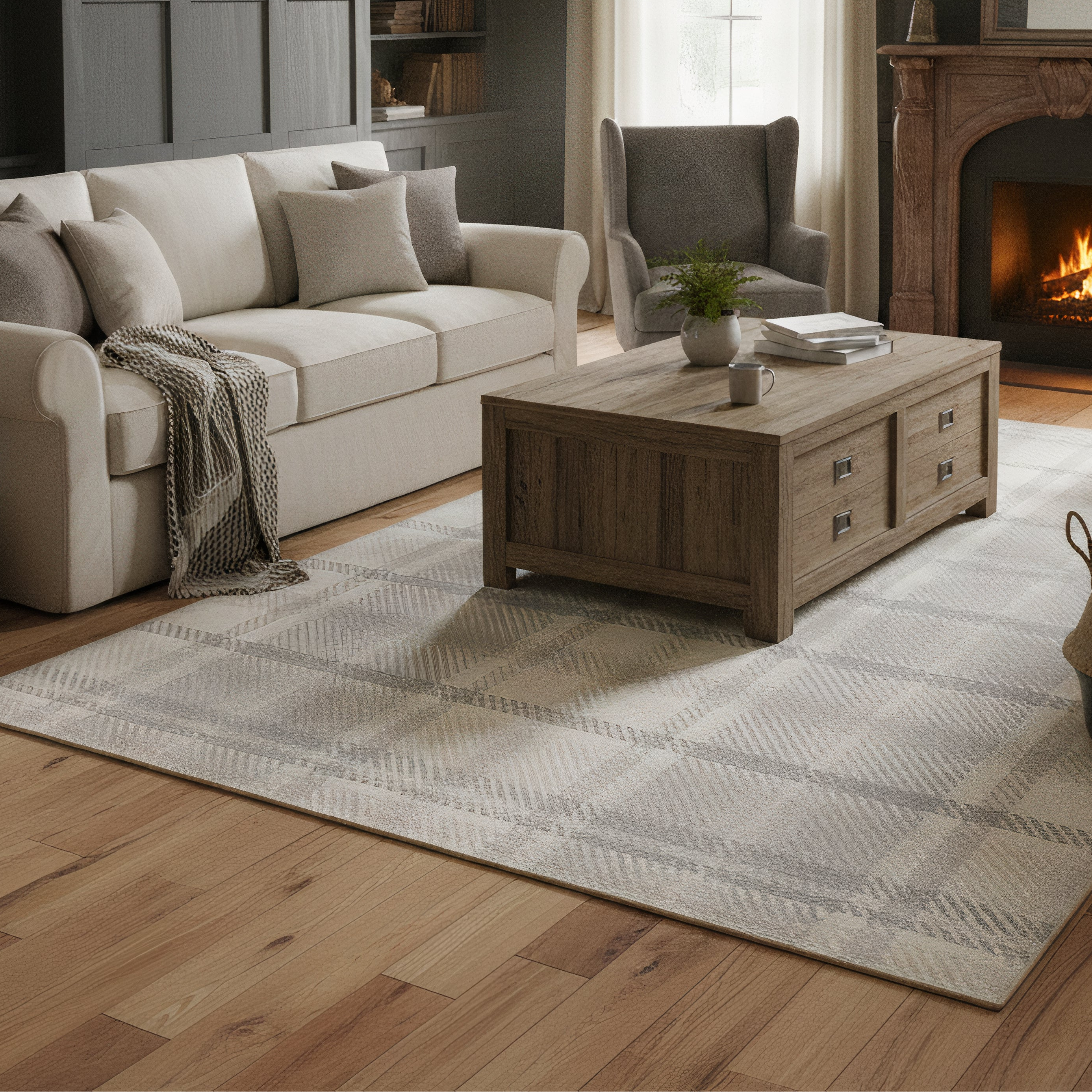 Tappeto eco-lavabile - Plaid naturale