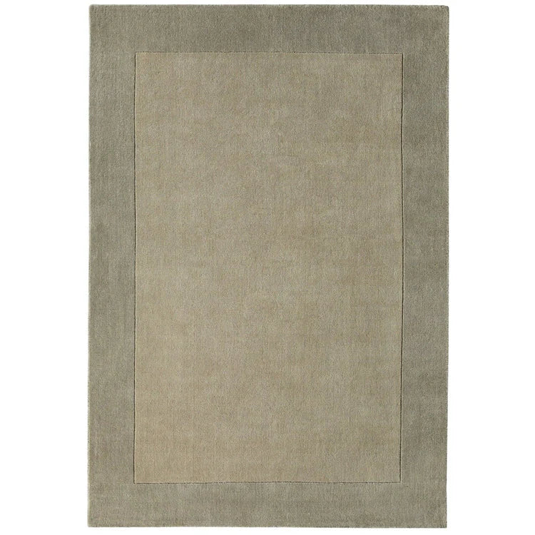 Origins Borders 100% Pure Wool Taupe Rug