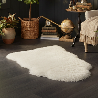 White Luxury New Zealand Sheepskin Rug