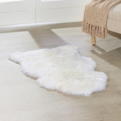 White Luxury New Zealand Sheepskin Rug