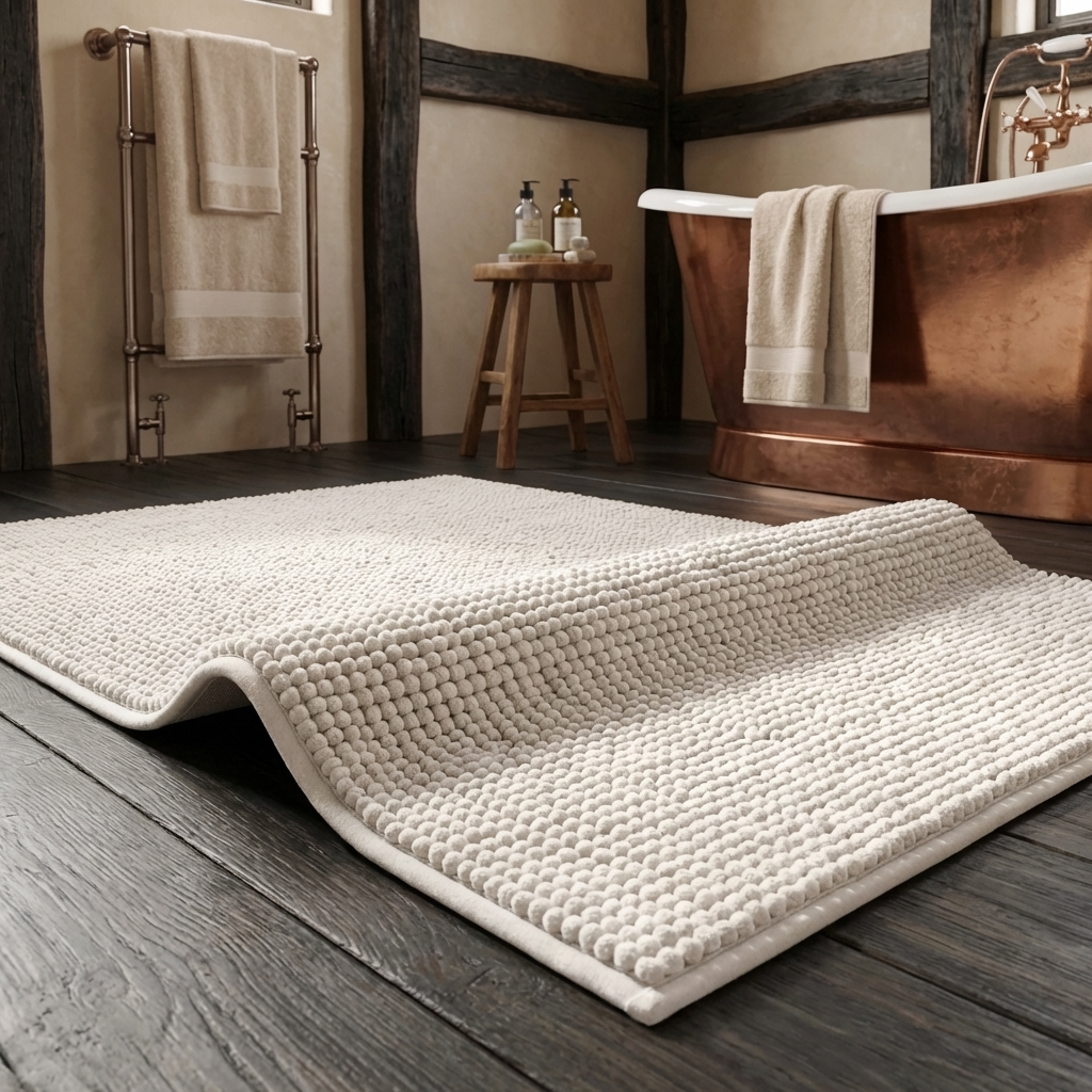 Super Soft Luxury Bathroom Rug - White