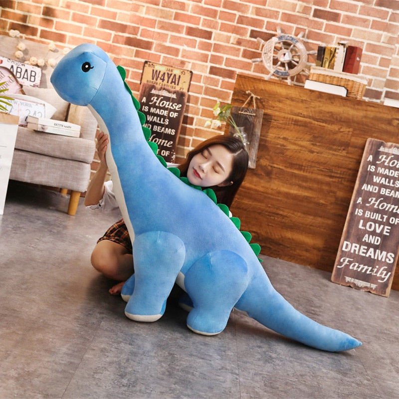 Dinosaurio Diplodocus de peluche gigante